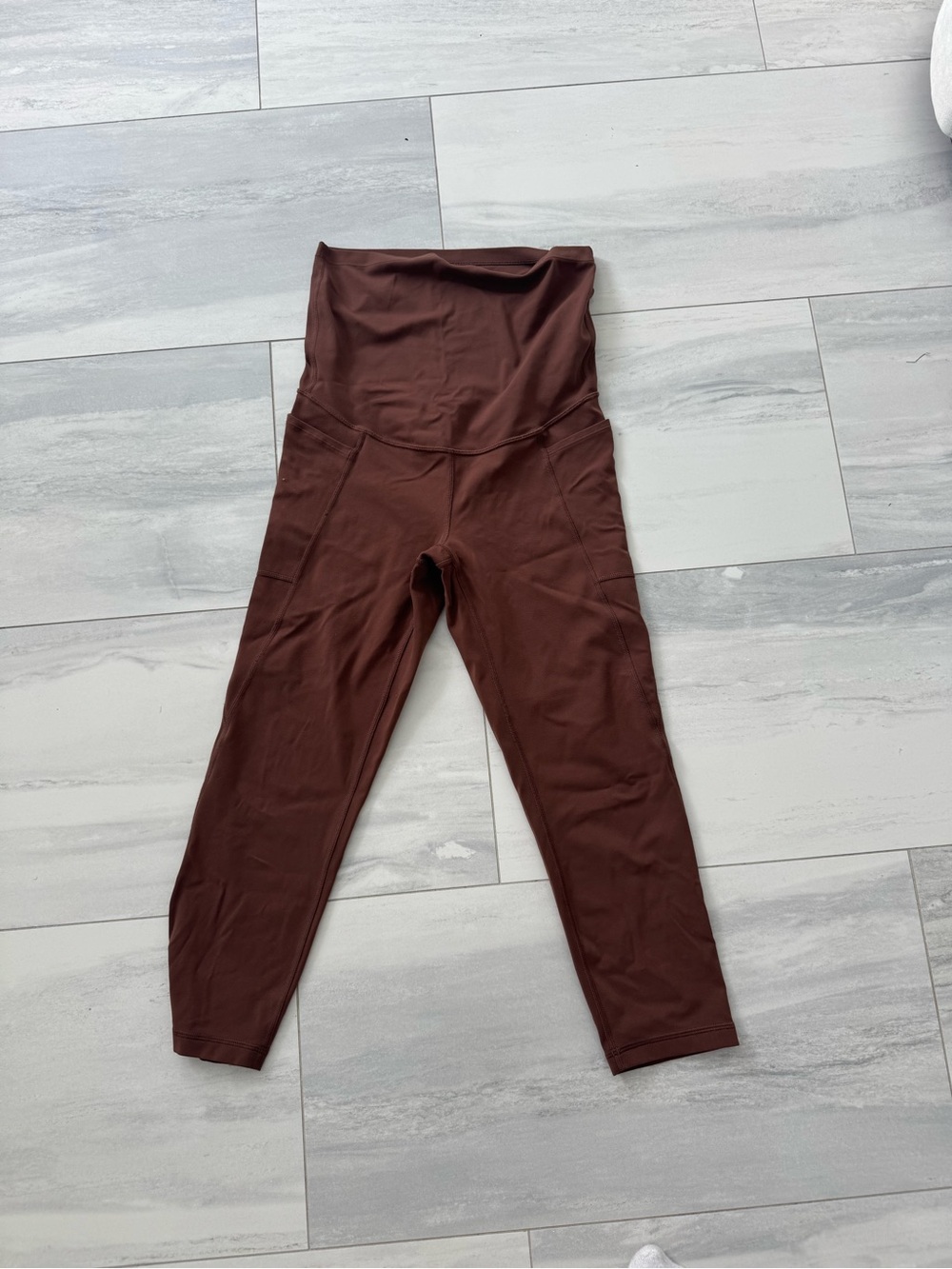 CRZ YOGA Maternity Brown High-Waist Leggings